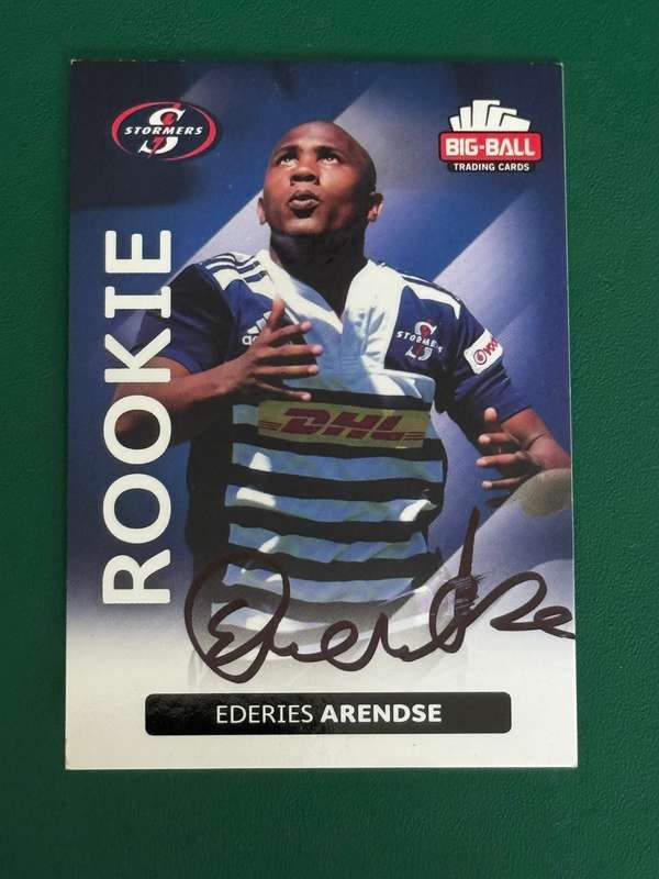 Rugby Card - *SIGNED* Ederies Arendse 2012 Big Ball Rugby Card