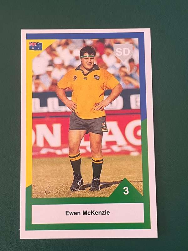 Rugby Card - Ewen Mckenzie 1992 Sports Deck Rugby Card