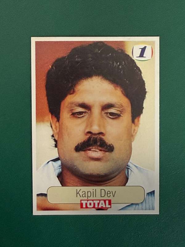 Cricket Card - Kapil Dev 1992 Total Cricket Card