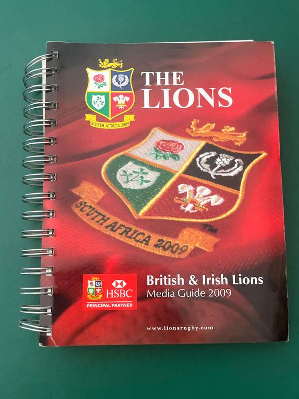 Rugby Book - Unique 2009 British Lions Media Guide