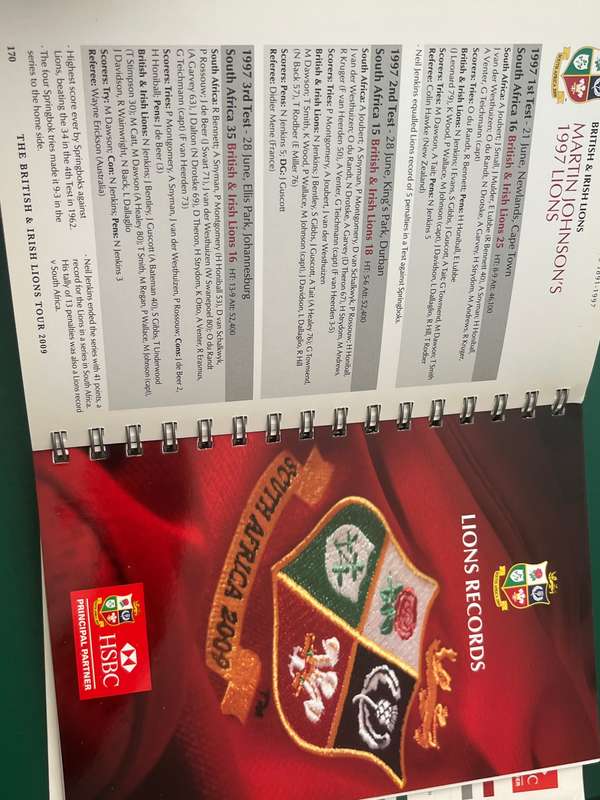 Rugby Book - Unique 2009 British Lions Media Guide