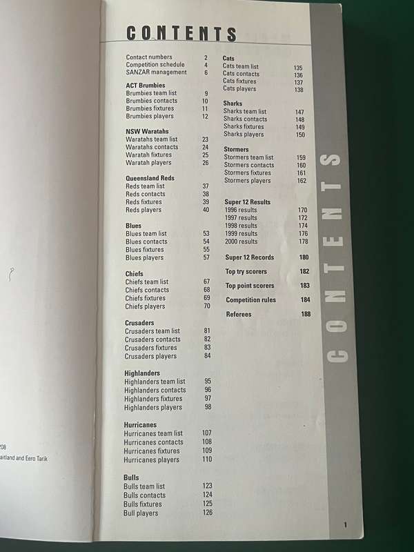 Rugby Book - 3 * Media Guides