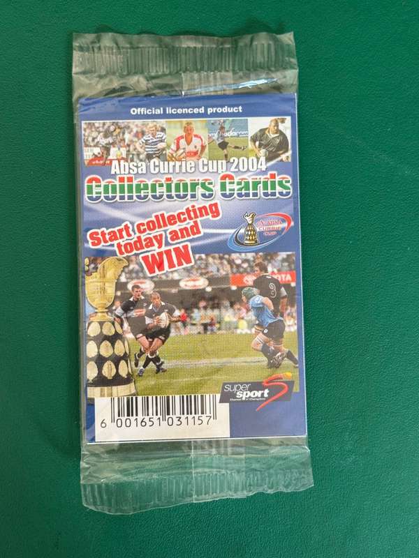 Rugby Card - Sealed/Unopened packet of 2004 Pinnacle Rugby Cards