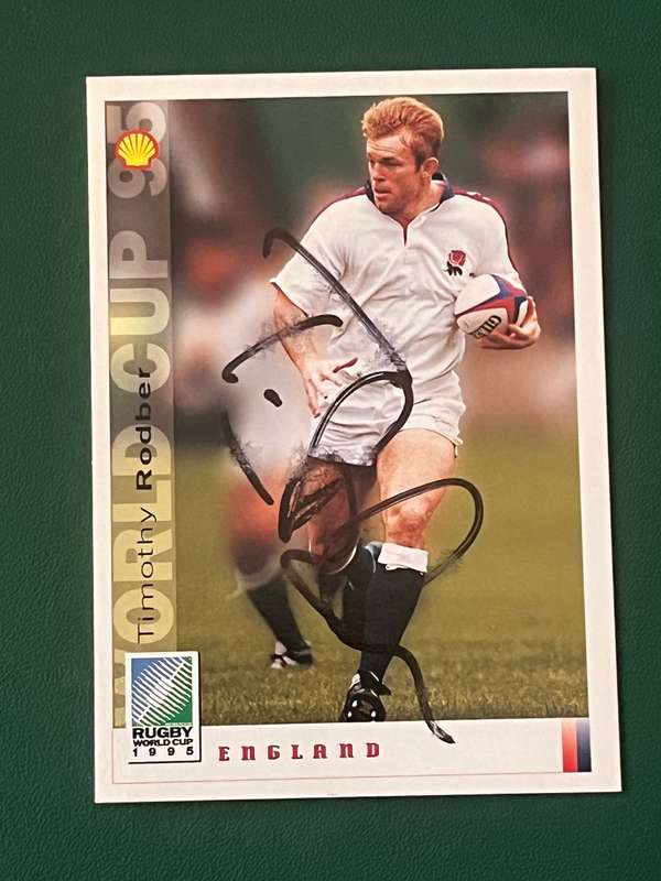 Rugby Card - *SIGNED* Tim Rodber 1995 Sports Deck Rugby Card