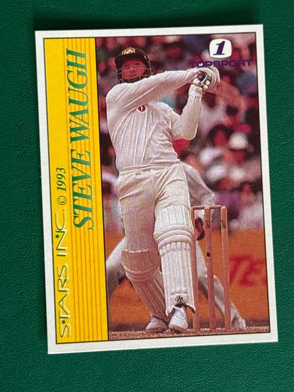 Cricket Card - Steve Waugh 1993 Topsport Cricket Card