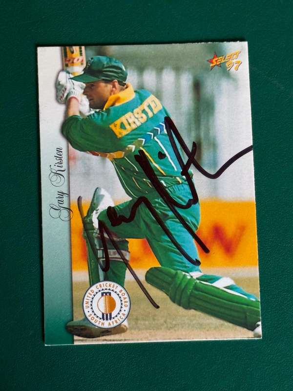 Cricket Card - *SIGNED* Gary Kirsten 1997 Select Cricket Card