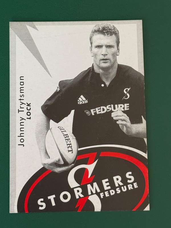 Rugby Card - Johnny Trytsman 1999 Fedsure Stormers Rugby Card