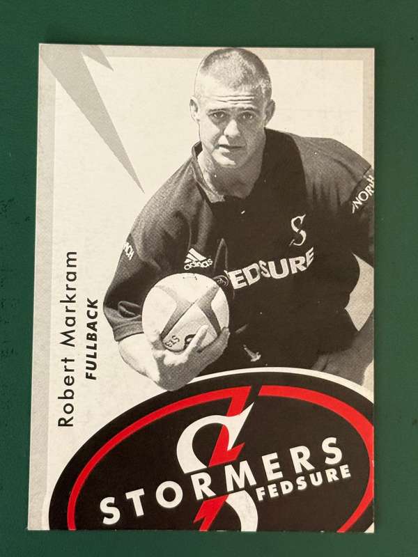 Rugby Card - Robert Markram 1999 Fedsure Stormers Rugby Card