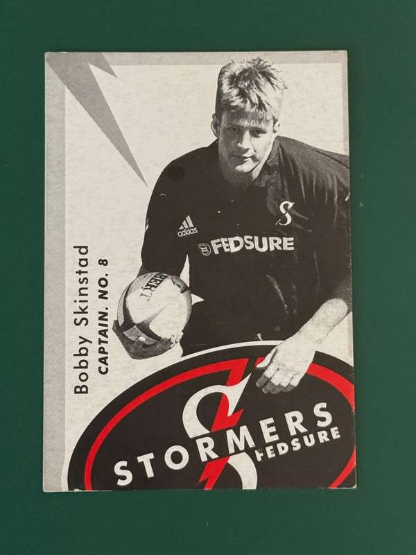 Rugby Card - Bobby Skinstad 1999 Fedsure Stormers Rugby Card