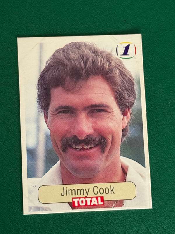 Cricket Card - Jimmy Cook 1992 Total Cricket Card