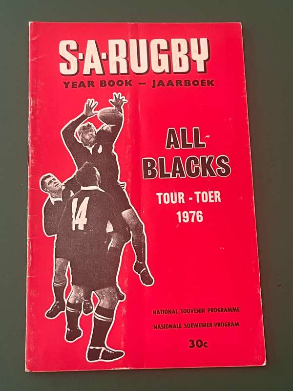 Rugby Book - SA Rugby Year Book 1976