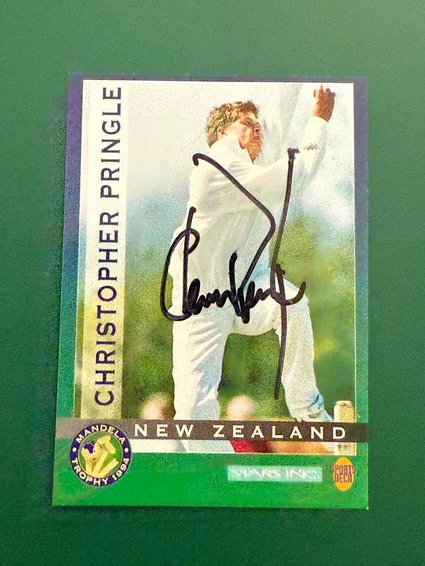 Cricket Card - *SIGNED* Christophe Pringle 1994 Nelson Mandela Sports DeckCricket Card