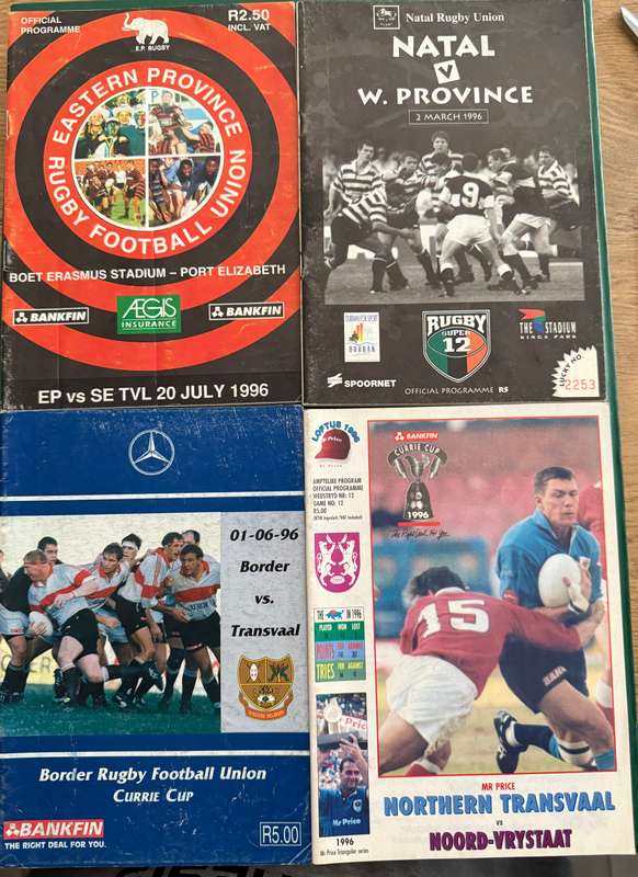 Rugby Programme - 4 * Rugby Match Programmes (1996)