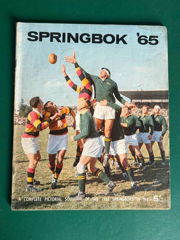 Rugby Album/Itinerary/Supplement - Springboks in NZ 1965 (70 pages)