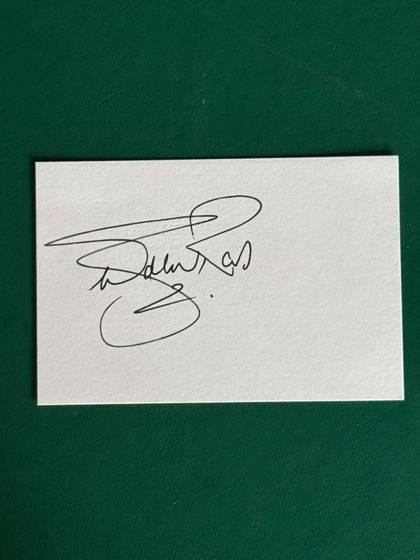 Rugby Autograph - De Wet Ras (Springbok Nr488)