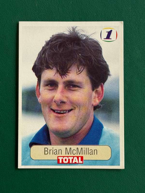 Cricket Card - Brian McMillan 1992 Total Cricket Card