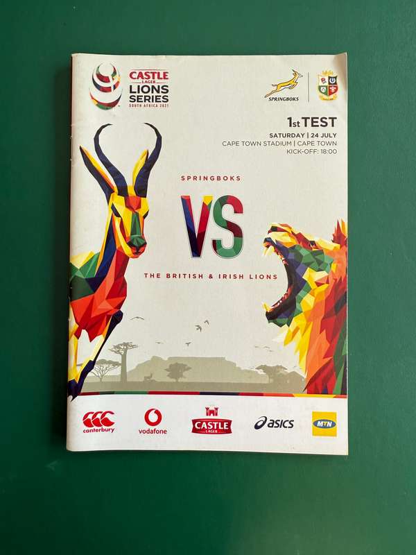 Rugby Programme - South-Africa vs British and Irish Lions 24/07/2021
