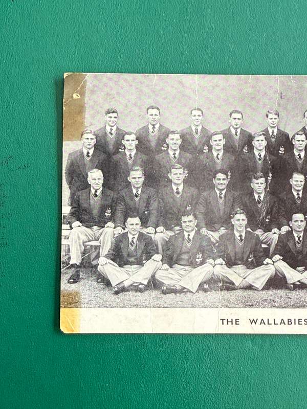 Rugby Itinerary - The 1953 Wallabies issued by Springbok Cigarettes