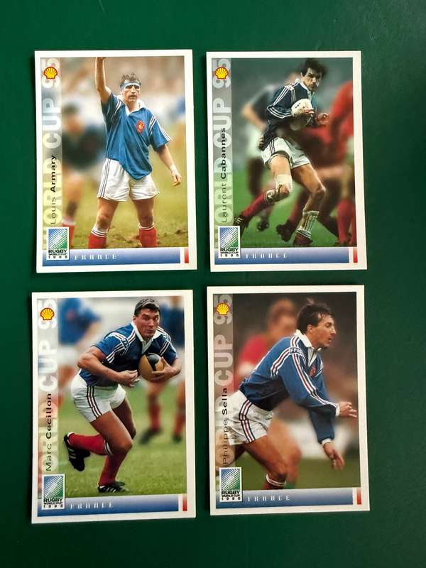 Rugby Cards - 4 * 1995 Rugby World Cup Cards