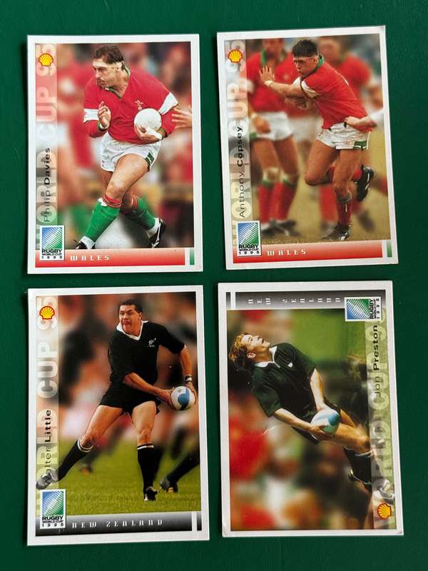 Rugby Cards - 4 * 1995 Rugby World Cup Rugby Cards