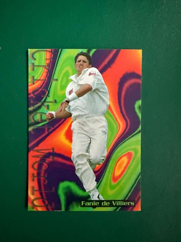 Cricket Card - Fanie de Villiers 1996 Sports Deck Cricket Card