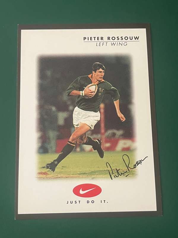 Rugby Card - Pieter Rossouw 1999/2000 Nike Rugby Card