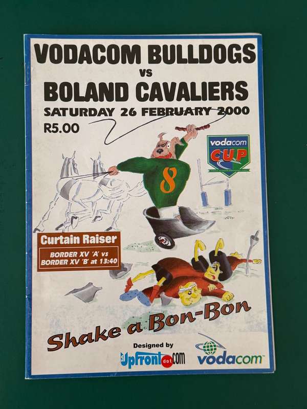 Rugby Programme - Border Bulldogs vs Boland Cavaliers 26/02/2000