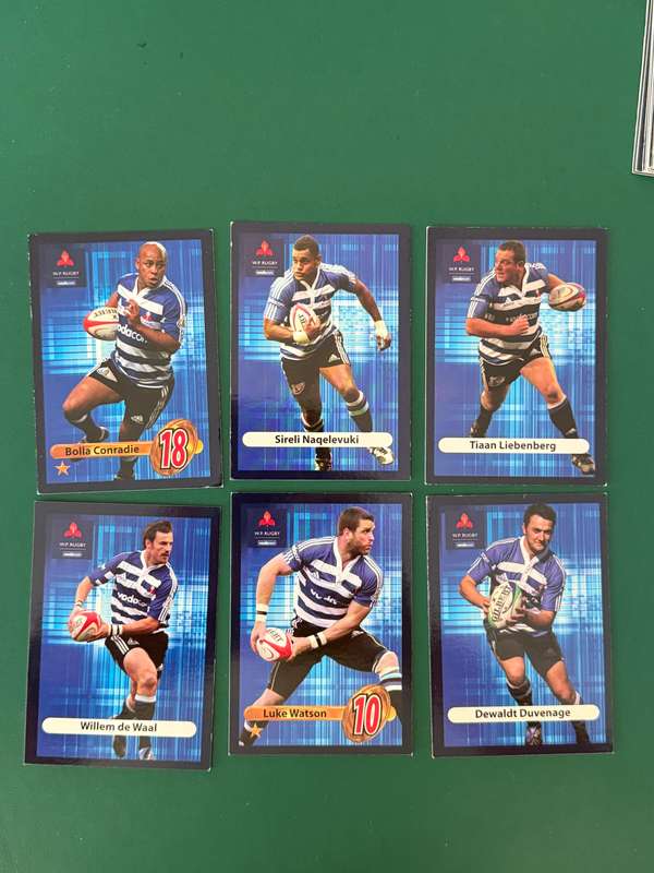Rugby Cards - 6 * Western-Province 2009 Big Ball Rugby Cards