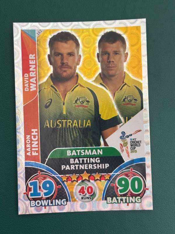 Cricket Cards - 9 * Batting Partnership Silver Foil 2015 Cricket World Cup Cricket Attax