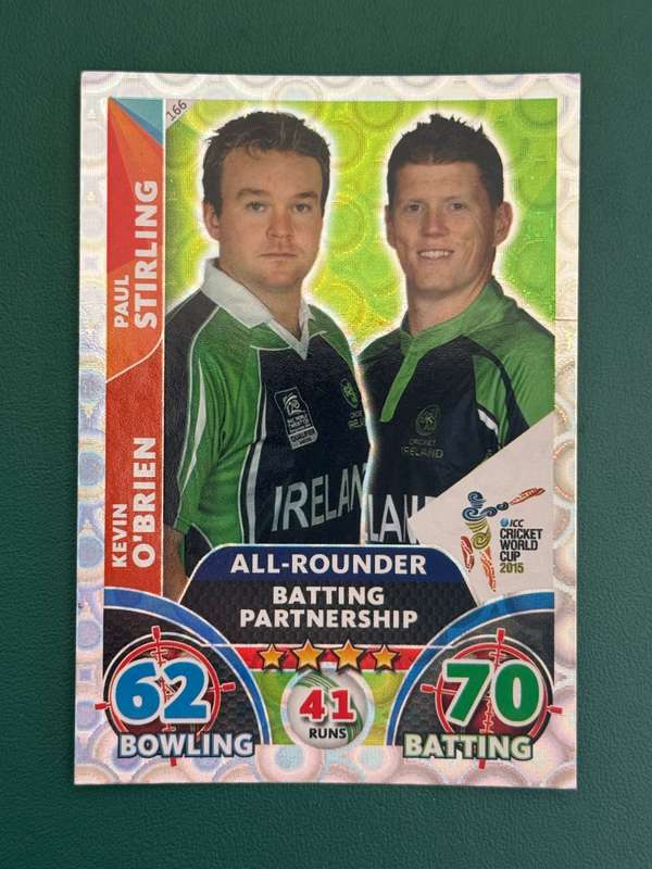 Cricket Cards - 9 * Batting Partnership Silver Foil 2015 Cricket World Cup Cricket Attax