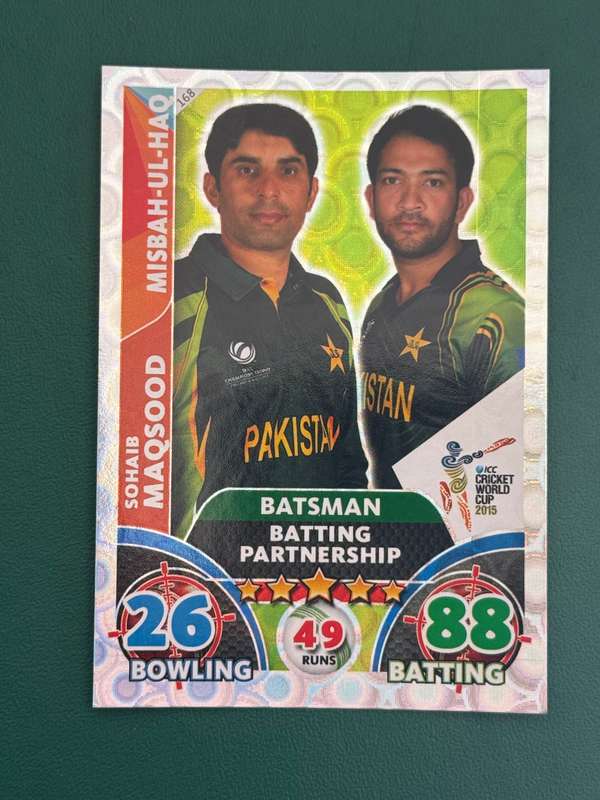 Cricket Cards - 9 * Batting Partnership Silver Foil 2015 Cricket World Cup Cricket Attax