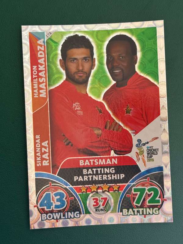 Cricket Cards - 9 * Batting Partnership Silver Foil 2015 Cricket World Cup Cricket Attax