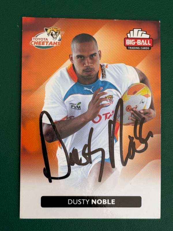 Rugby Card - *SIGNED* Dusty Noble 2012 Big Ball Rugby Card