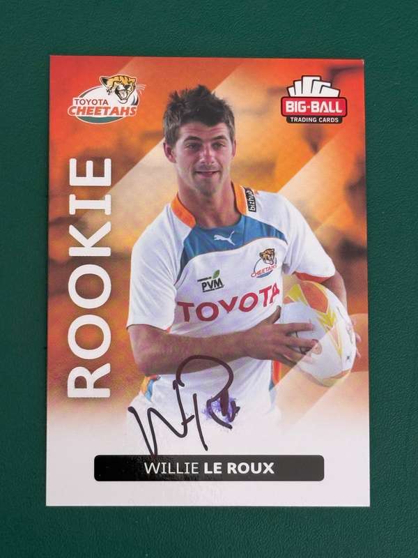 Rugby Card - *SIGNED* Willie le Roux 2012 Big Ball Rugby Card