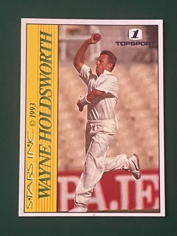 Cricket Card - Wayne Holdsworth 1993 Topsport Cricket Card