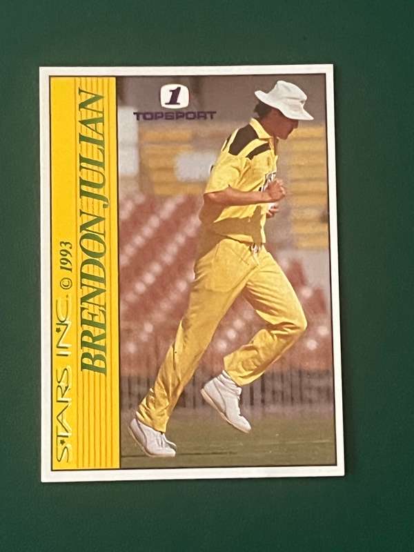 Cricket Card - Brendon Julian 1993 Topsport Cricket Card
