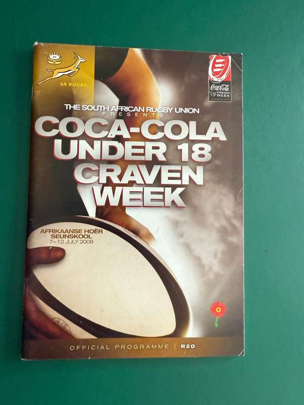 Rugby Programme - 2008 Craven Week