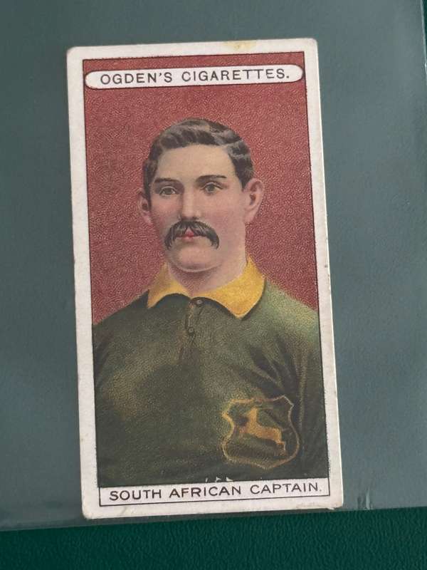Rugby Card - 1906 Paul Roos Ogdens Cigarette Rugby Card