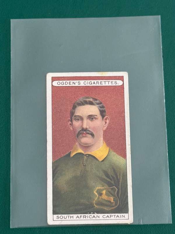 Rugby Card - 1906 Paul Roos Ogdens Cigarette Rugby Card