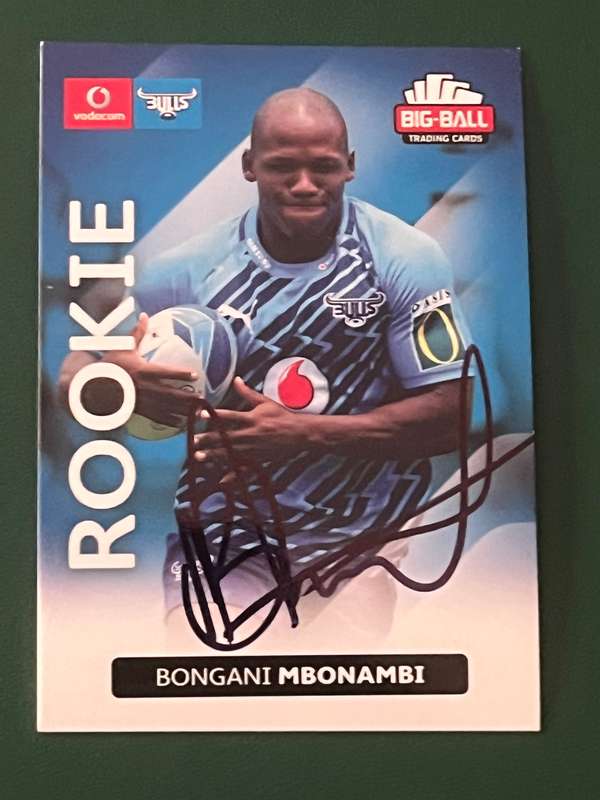 Rugby Card - *SIGNED* Bongi Mbonambi 2012 Big Ball Rookie Card