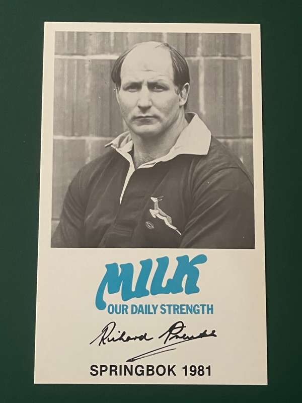 Rugby Card - Richard Prentiss 1981 Milk/Melk Card