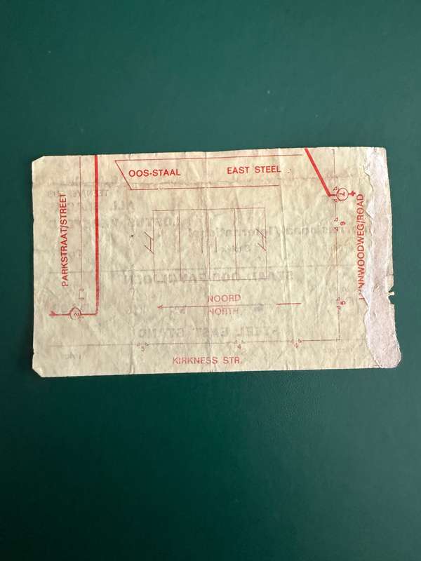 Rugby Ticket - *TOUR* SA Universities vs New Zealand All Blacks 04/08/1976