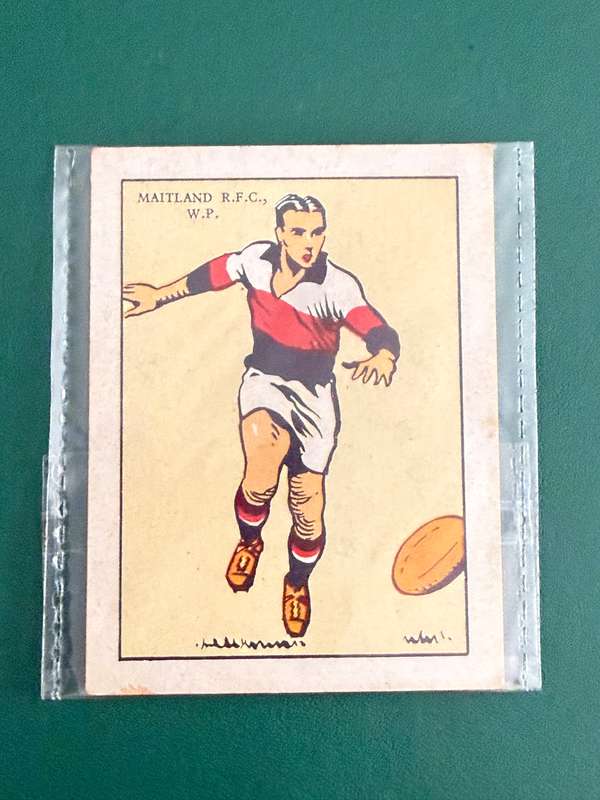Rugby Card (1933) - Maitland RFC (Nr20) South-African Rugby Clubs issued by Springbok Cigarettes