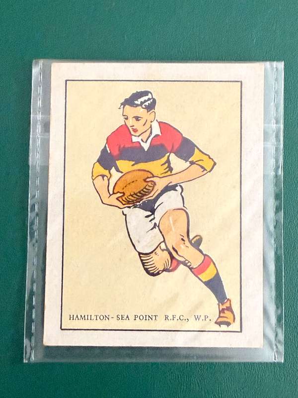 Rugby Card (1933) - Hamilton RFC (Nr22) South-African Rugby Clubs issued by Springbok Cigarettes