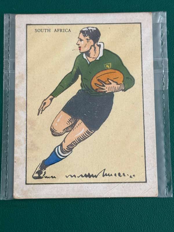 Rugby Card (1933) - South-Africa (Nr29) South-African Rugby Clubs issued by Springbok Cigarettes
