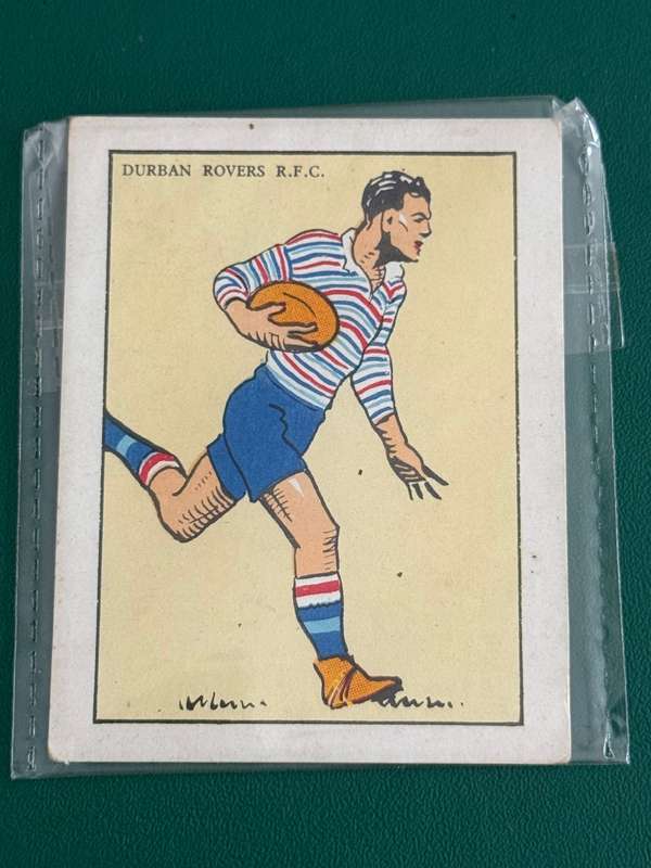 Rugby Card (1933) - Durban Rovers (Nr33) South-African Rugby Clubs issued by Springbok Cigarettes