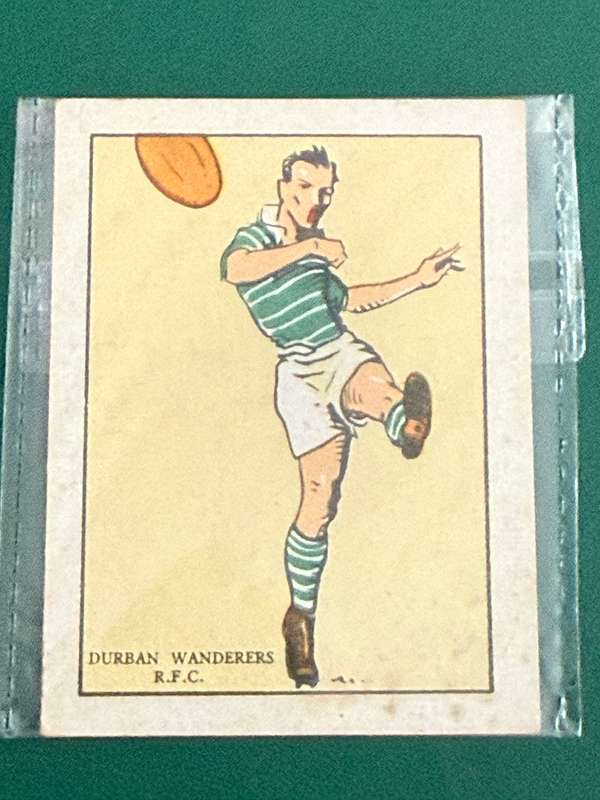 Rugby Card (1933) - Durban Wanderers (Nr34) South-African Rugby Clubs issued by Springbok Cigarettes