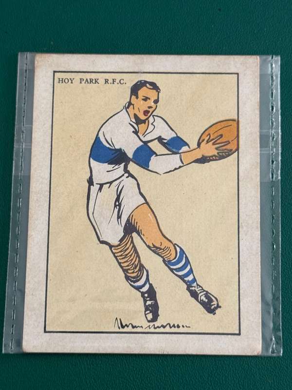 Rugby Card (1933) - Hoy Park RFC (Nr35) South-African Rugby Clubs issued by Springbok Cigarettes