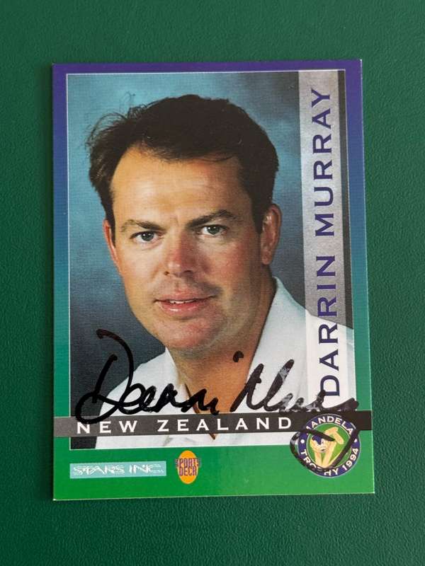 Cricket Card - *SIGNED* Darrin Murray 1994 Sports Deck Cricket Card