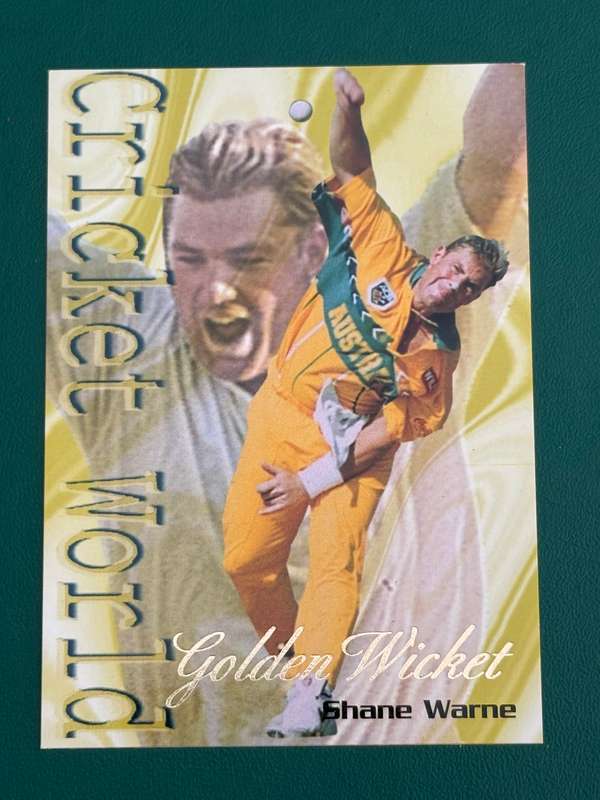 Cricket Card - Shane Warne 1996 Sports Deck Golden Wicket Cricket Card